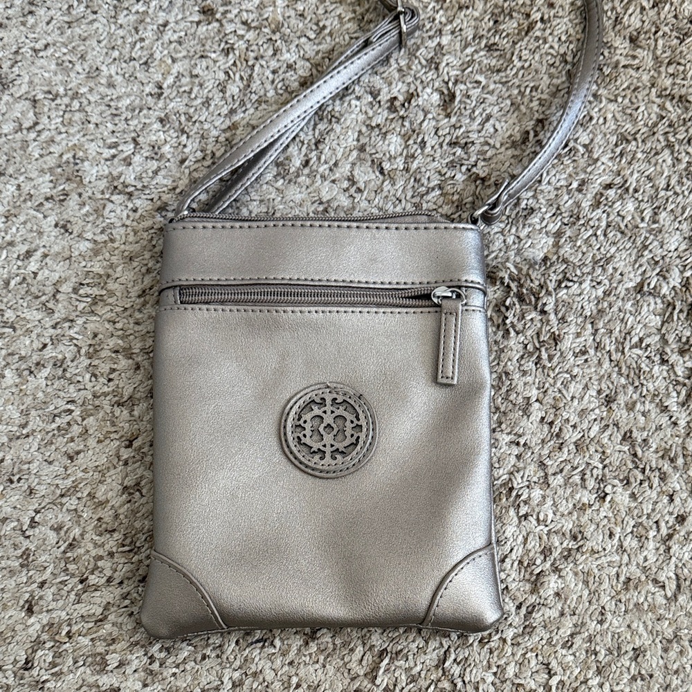 Elegant Silver Crossbody Bag